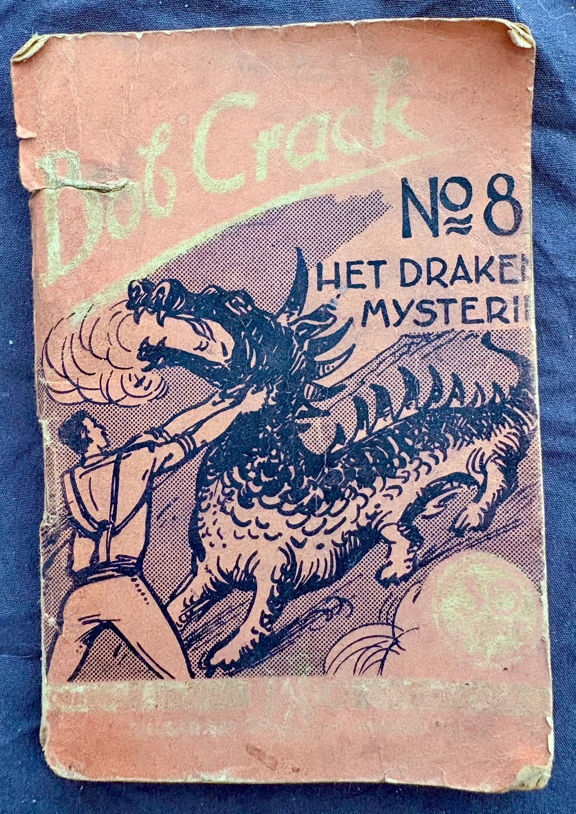 Bob Crack nr. 8 – Het Draken Mysterie – 1948 – zeldzaam, Boeken, Eén stripboek, Ophalen of Verzenden, Gelezen