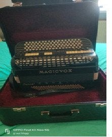 Knopaccordeon Magicvox, Muziek en Instrumenten, Met koffer, Zo goed als nieuw, Knopaccordeon, 120-bas