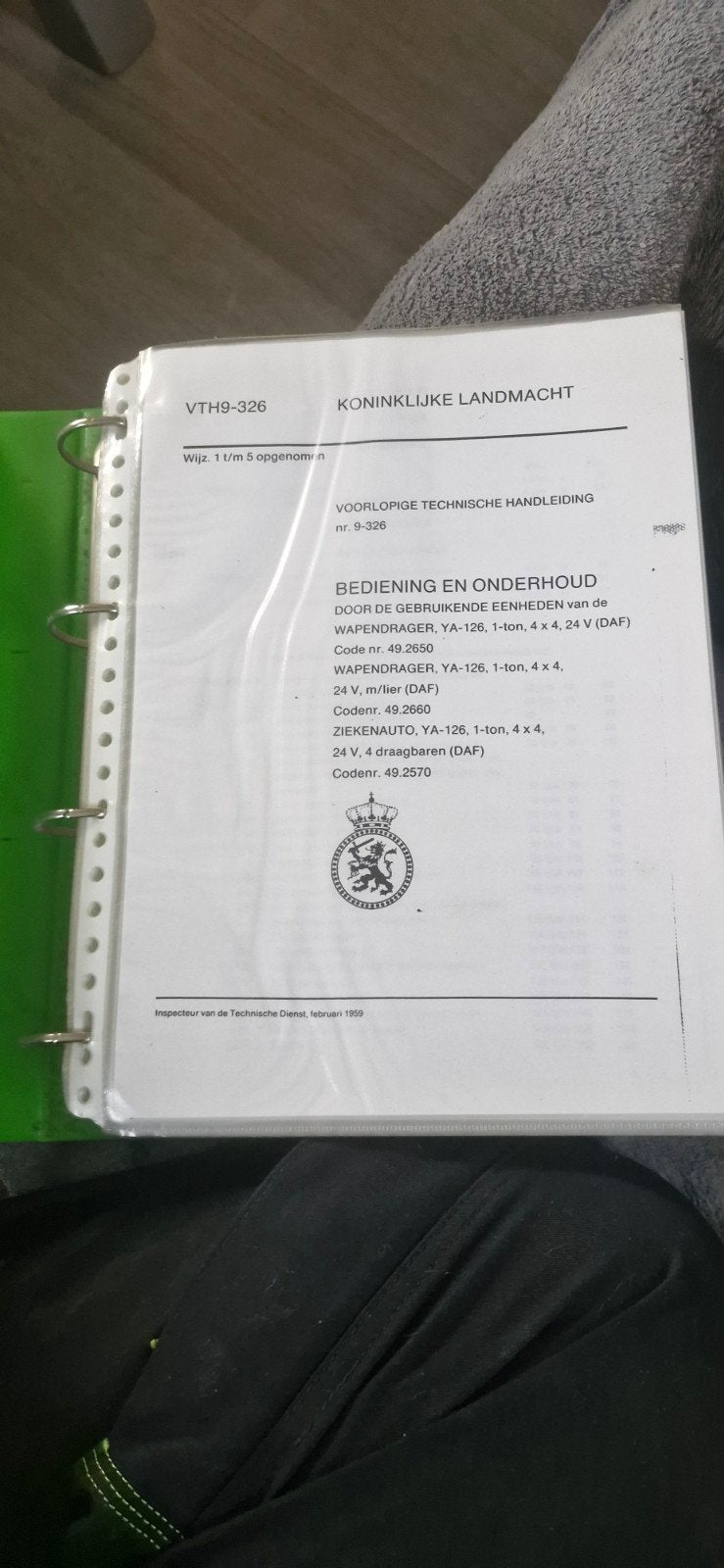 DAF YA-126 Handleiding Koninklijke Landmacht, Boeken, Auto's | Boeken, Gelezen, Overige merken, Ophalen of Verzenden