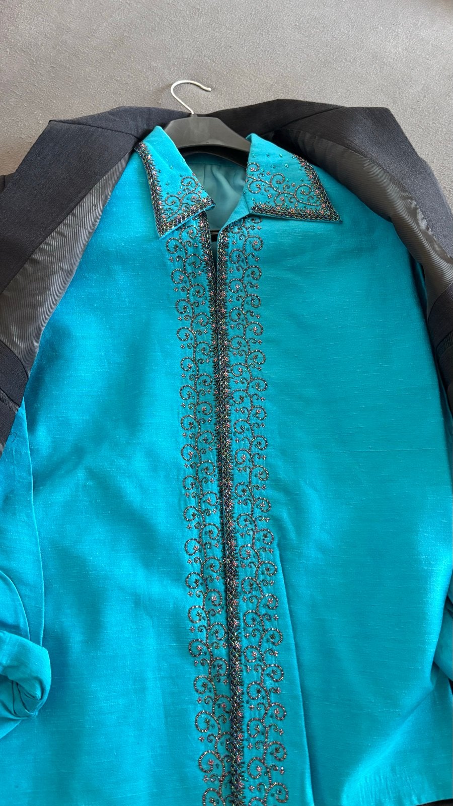 2 Pakken in maat 12 en 48, Kleding | Heren, Kostuums en Colberts, Ophalen, Gedragen, Overige maten