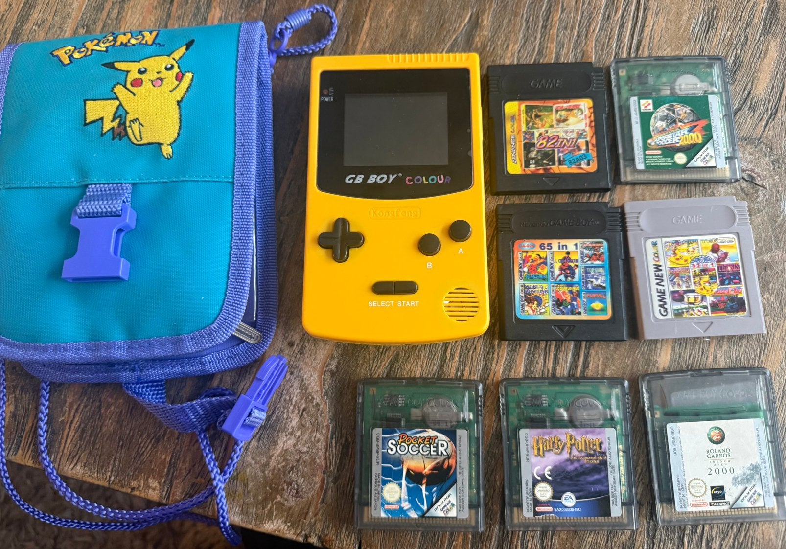 Gameboy colour repleca met 7 gameboy spellen, Spelcomputers en Games, Spelcomputers | Nintendo Game Boy, Ophalen of Verzenden