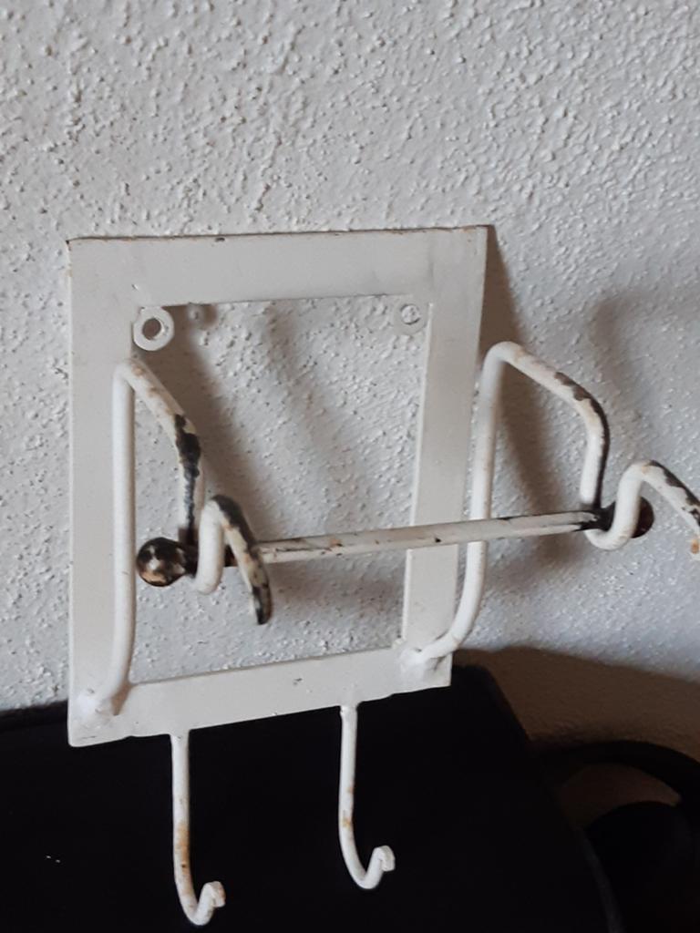 Wc rolhouder (handdoek(rekje "oldlook" stoer brocante, Antiek en Kunst, Curiosa en Brocante, Ophalen of Verzenden