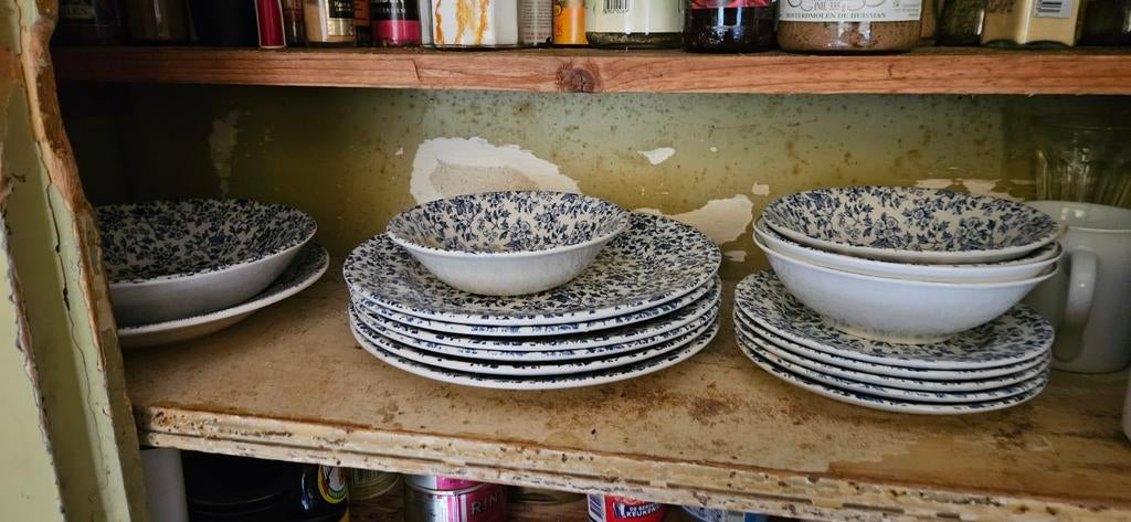 Zeer uitgebreid Ironstone "May Blosdom" servies, Huis en Inrichting, Ophalen, Porselein, Overige stijlen
