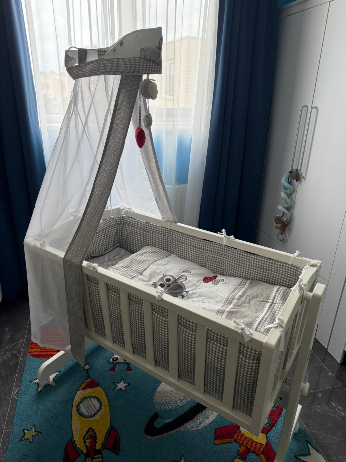 Babywiegje, Ophalen, Zo goed als nieuw, Minder dan 140 cm, Matras