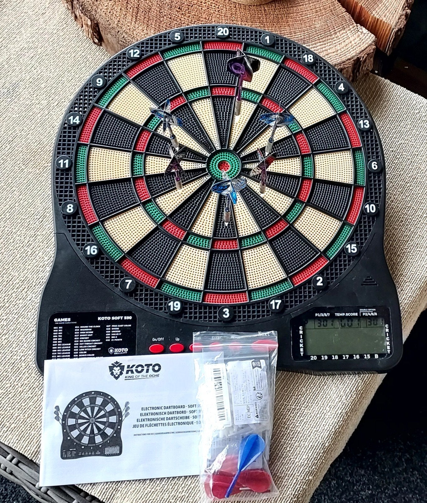 Dartbord Goto soft 590, Sport en Fitness, Ophalen, Dartbord