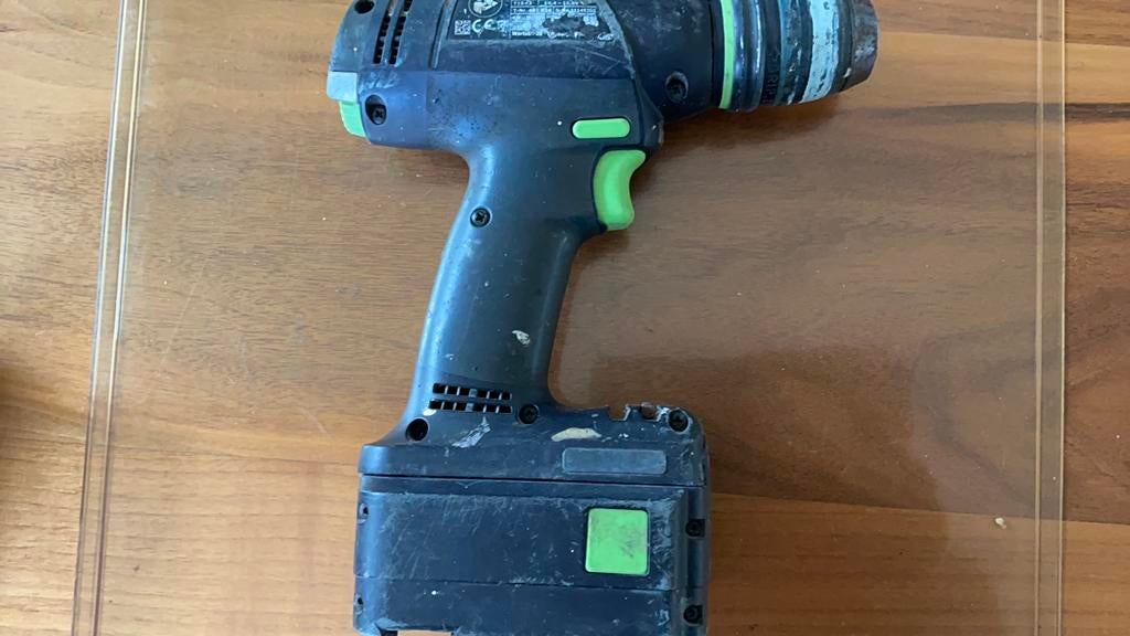 Festool accu boormachine T15+3, Ophalen of Verzenden, Gebruikt, Boormachine, Variabele snelheid