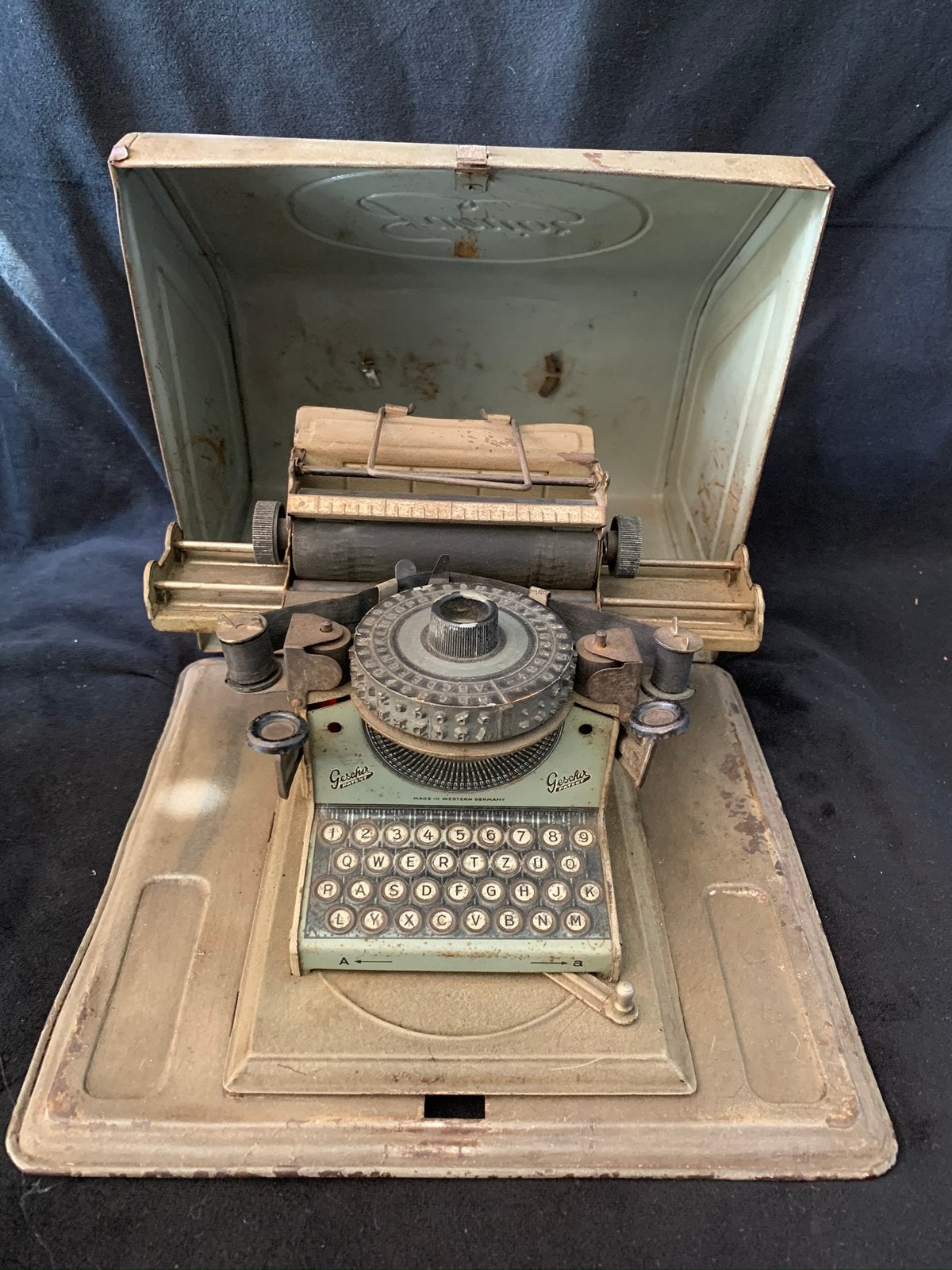 Gescha Junior speelgoedtypemachine,  west-duitsland, Antiek en Kunst, Antiek | Speelgoed, Ophalen of Verzenden