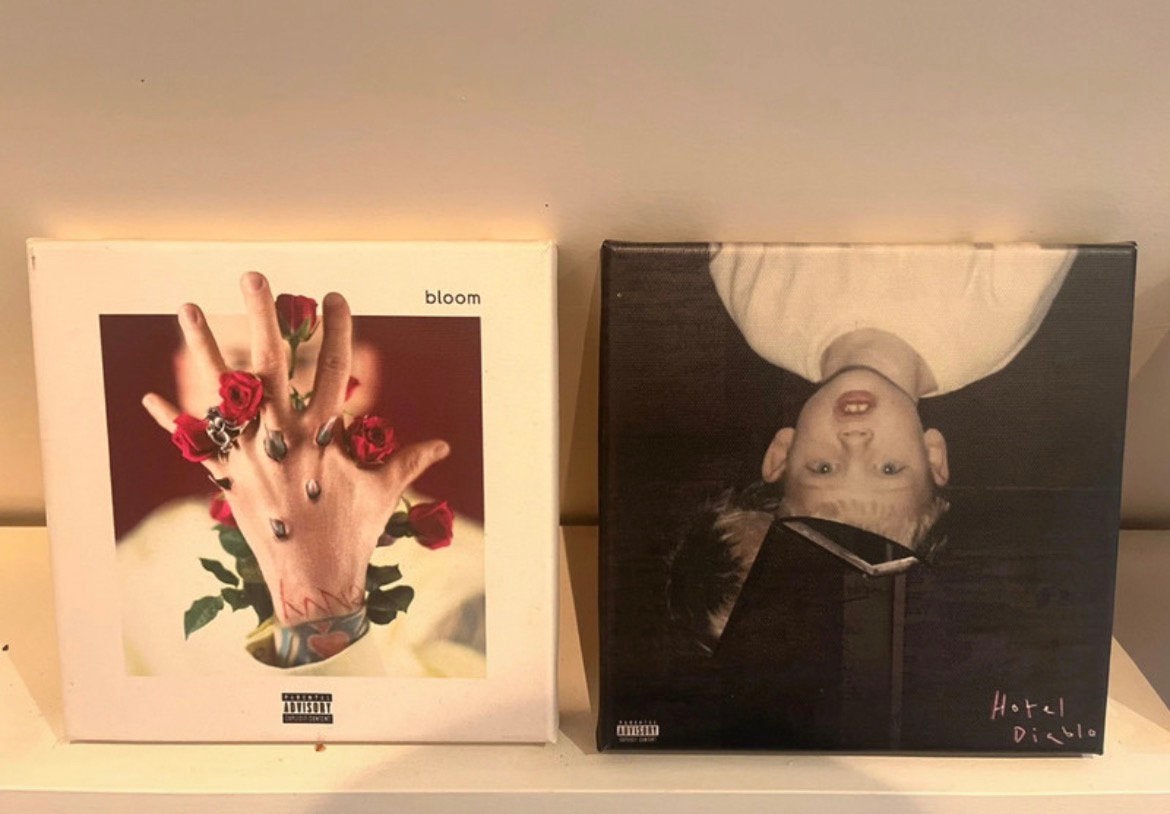 Machine Gun Kelly - Bloom + Hotel Diablo Canvas, Ophalen of Verzenden, Zo goed als nieuw, Schilderij