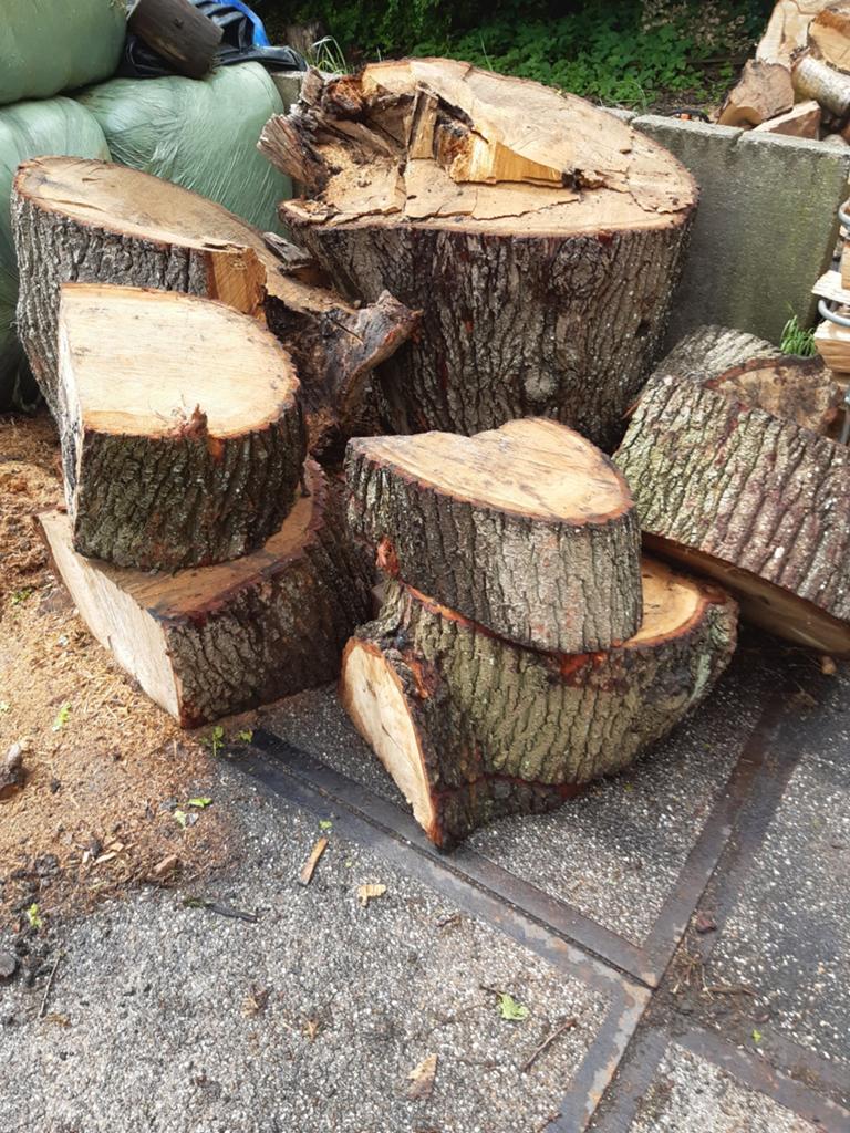 Eiken haardhout, Tuin en Terras, Minder dan 3 m³, Ophalen, Eikenhout, Stammen