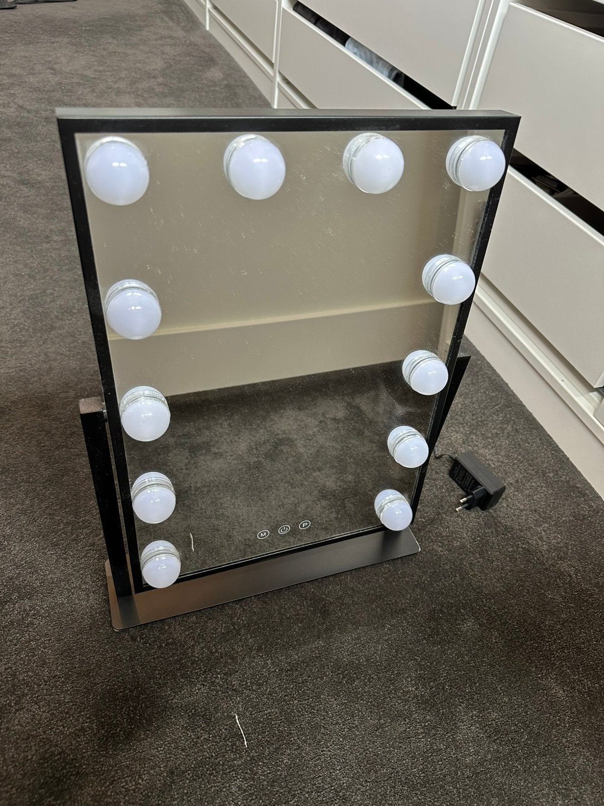 Make up spiegel, Huis en Inrichting, Woonaccessoires | Spiegels, Minder dan 50 cm, Rond, Ophalen of Verzenden, Zo goed als nieuw