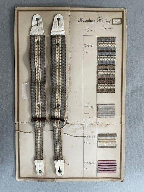 Antieke winkelkaart met bretels uit omstreeks 1900/1920, Ophalen of Verzenden