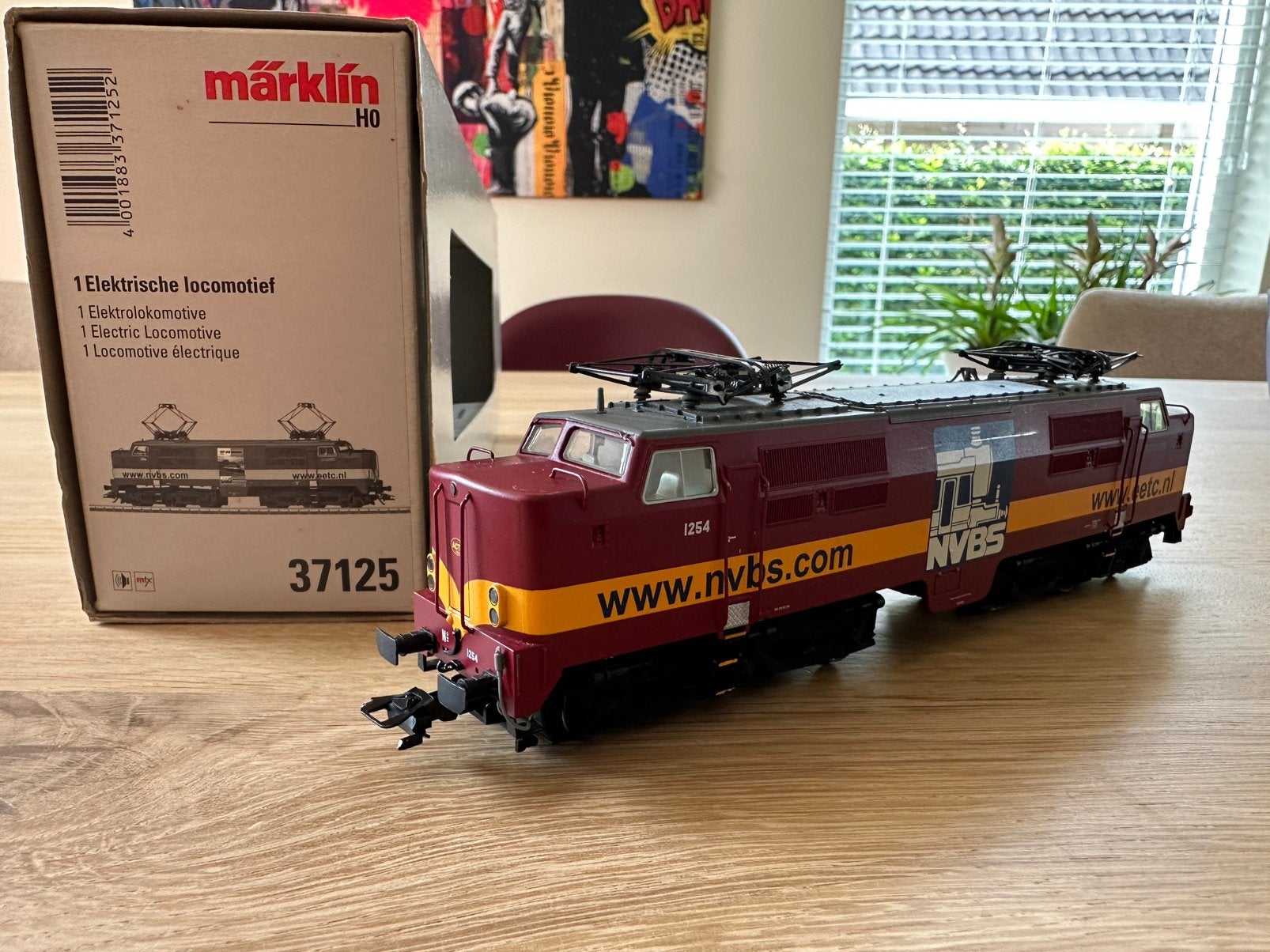 Marklin 37125 NS 1254 EECT MFX sound, Hobby en Vrije tijd, Modeltreinen | H0, Wisselstroom, Locomotief, -, -