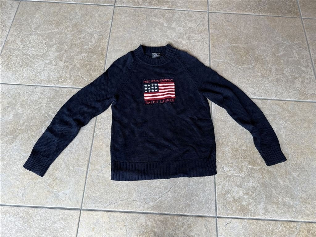 Ralph Lauren Polo jeans trui -vrouwen - Maat M, Kleding | Dames, Truien en Vesten, Zo goed als nieuw, Maat 38/40 (M), Blauw, Verzenden
