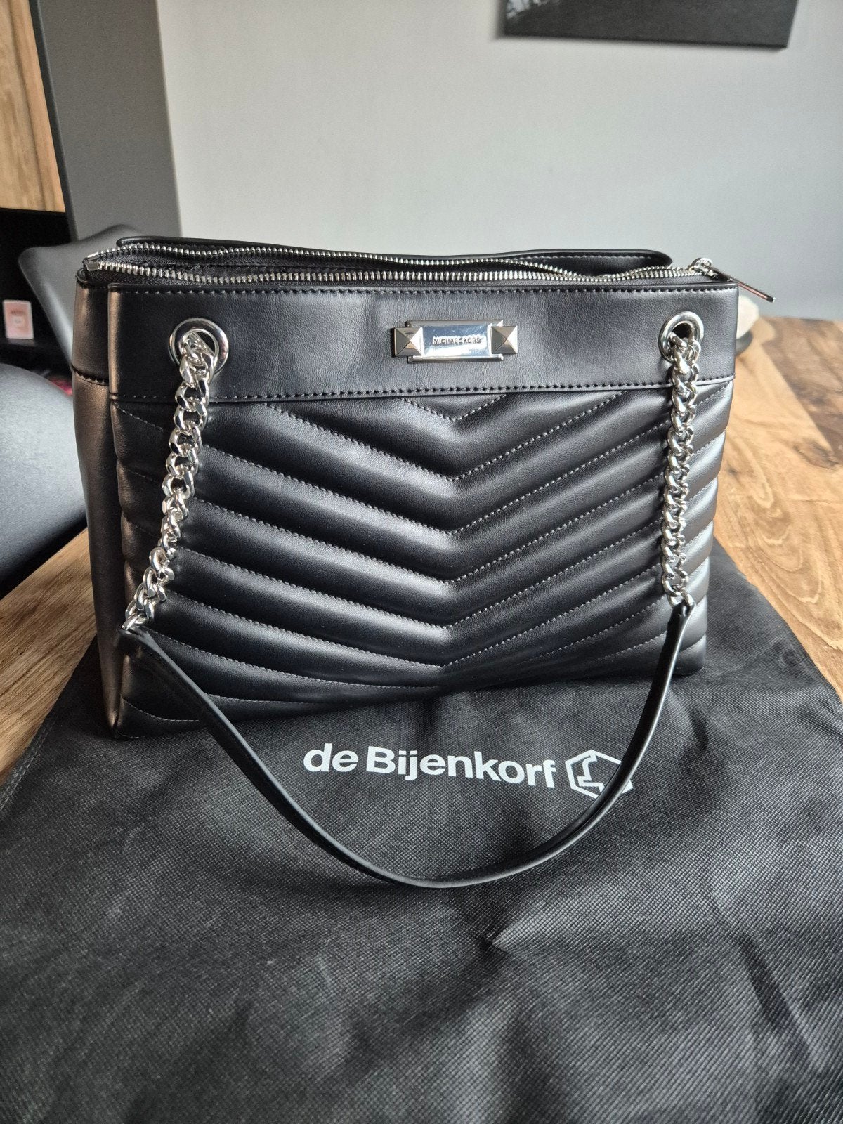 nieuw michael kors tas lamsleer., Ophalen of Verzenden, Nieuw, Zwart, Handtas
