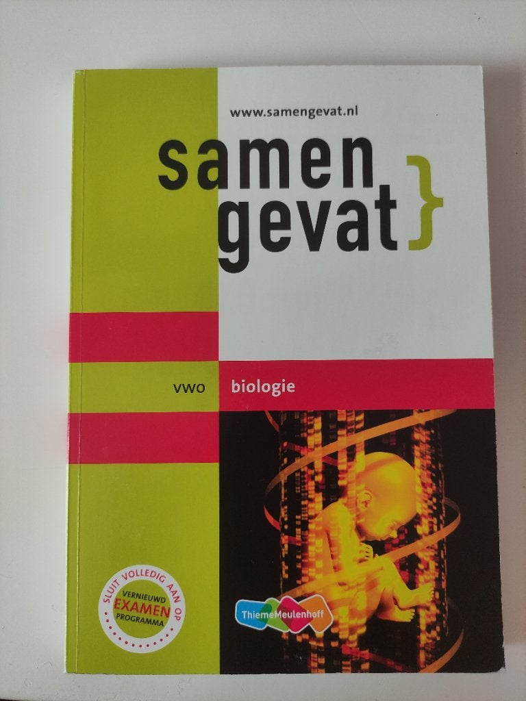 Samengevat VWO Biologie - Thiememeulenhoff, VWO, Biologie, Ophalen of Verzenden, Zo goed als nieuw
