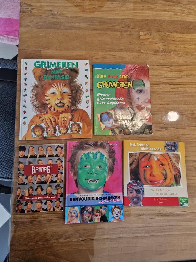 5x Grimeerboeken: Stap voor Stap Schminken & Grimeren, Ophalen of Verzenden, Gelezen, Overige onderwerpen, Geschikt voor kinderen