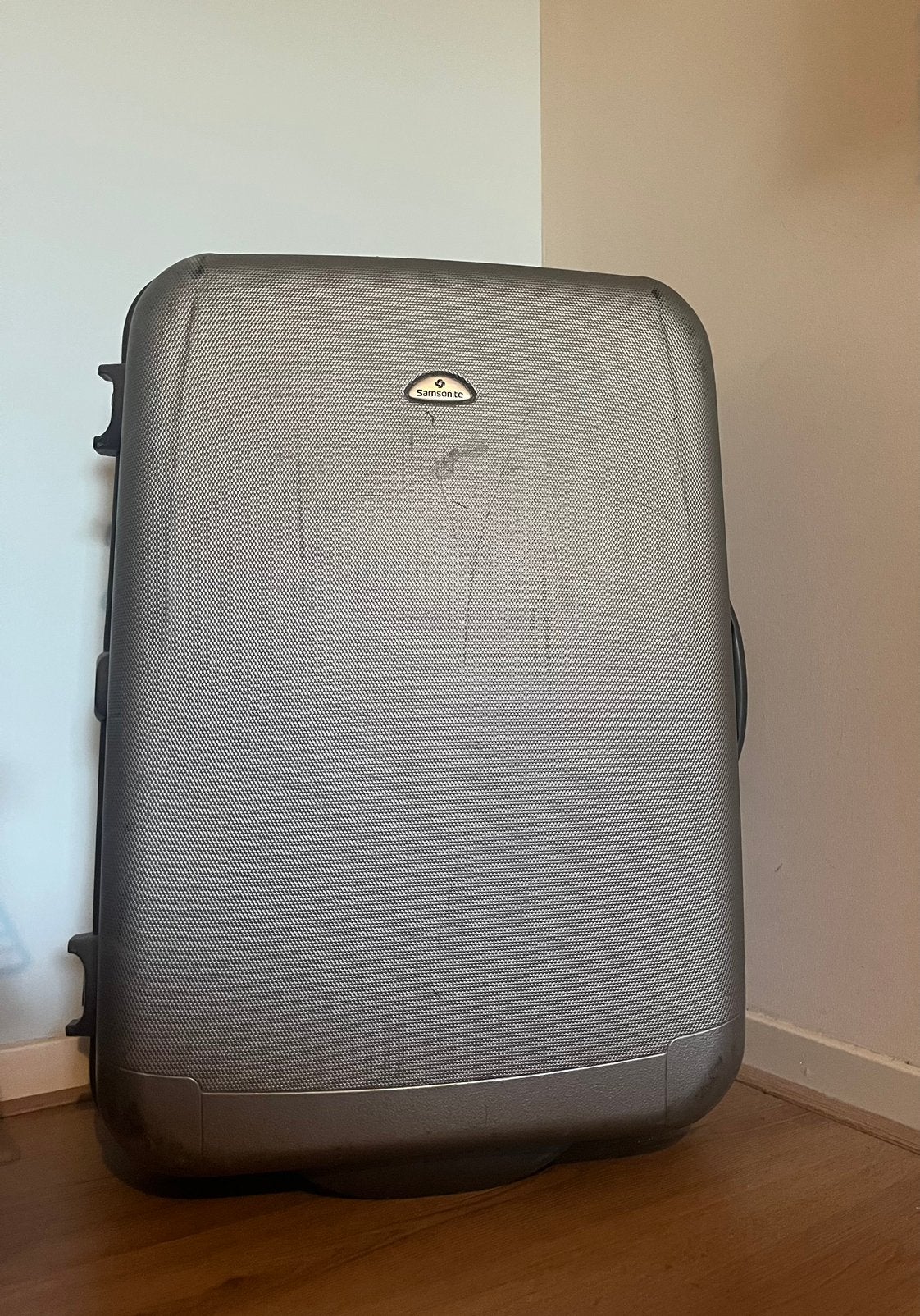 Samsonite hardshell rolkoffer, Gebruikt, Hard kunststof, Uitschuifbare handgreep, Ophalen