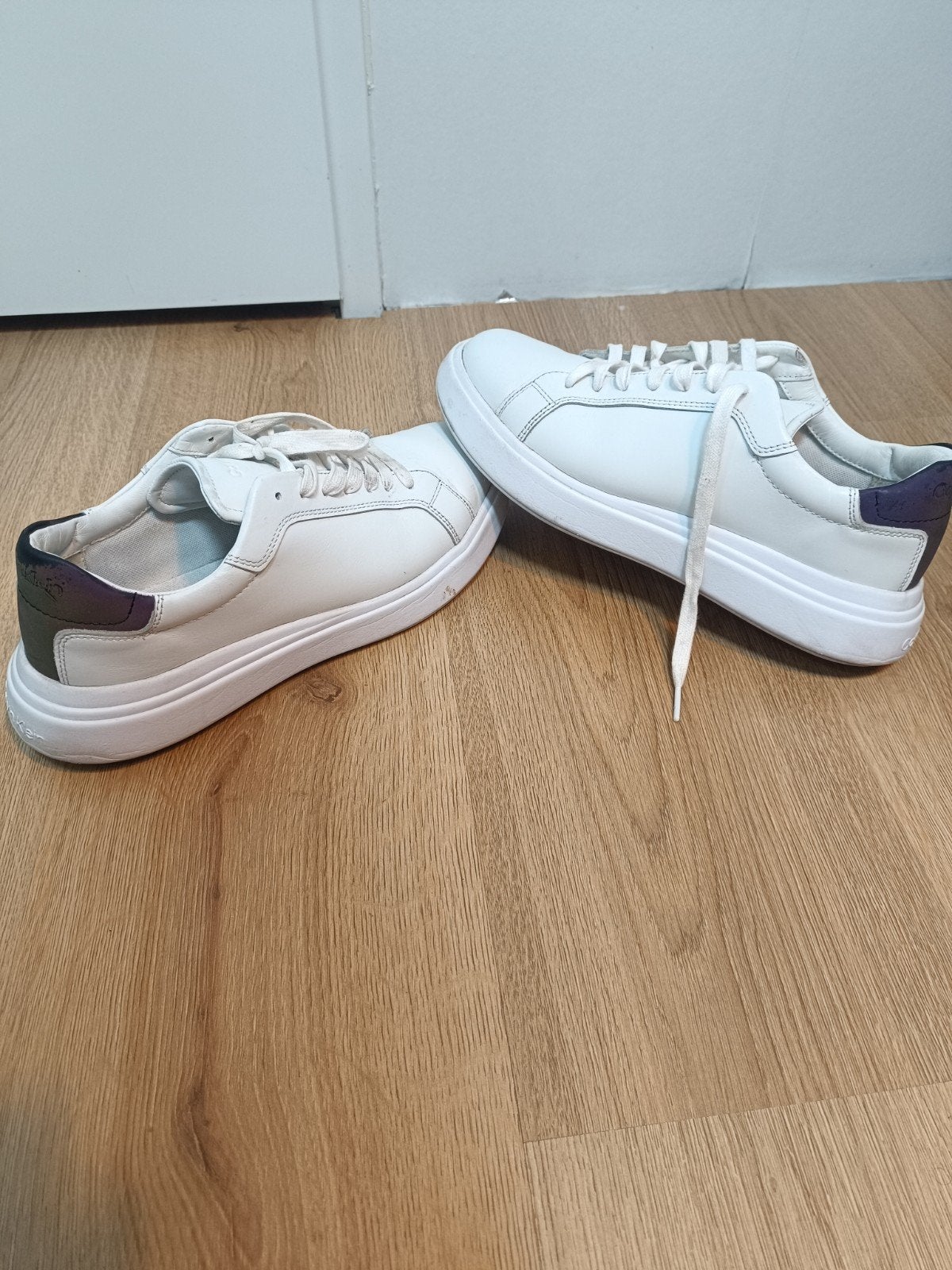 Calvin Klein Witte Sneakers - Maat 41, Ophalen of Verzenden, Gedragen, Wit, Sneakers of Gympen