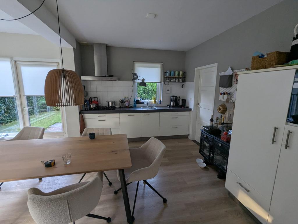 GRATIS gebruikte keuken, Huis en Inrichting, Keuken | Complete keukens, Gebruikt, Dubbelwandige keuken, Wit, Kunststof, Ophalen