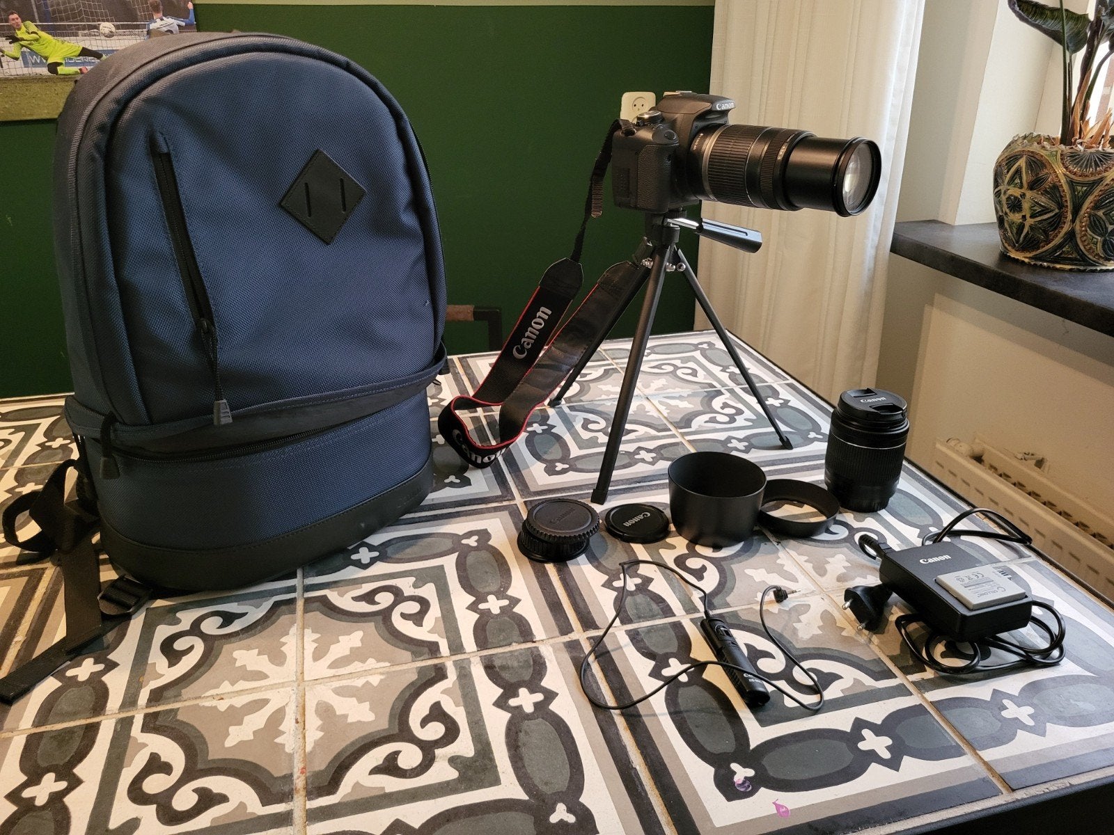 Canon EOS 500D Spiegelreflexcamera met accessoires, Audio, Tv en Foto, Fotocamera's Digitaal, Ingebouwde flitser, Gebruikt, Spiegelreflex