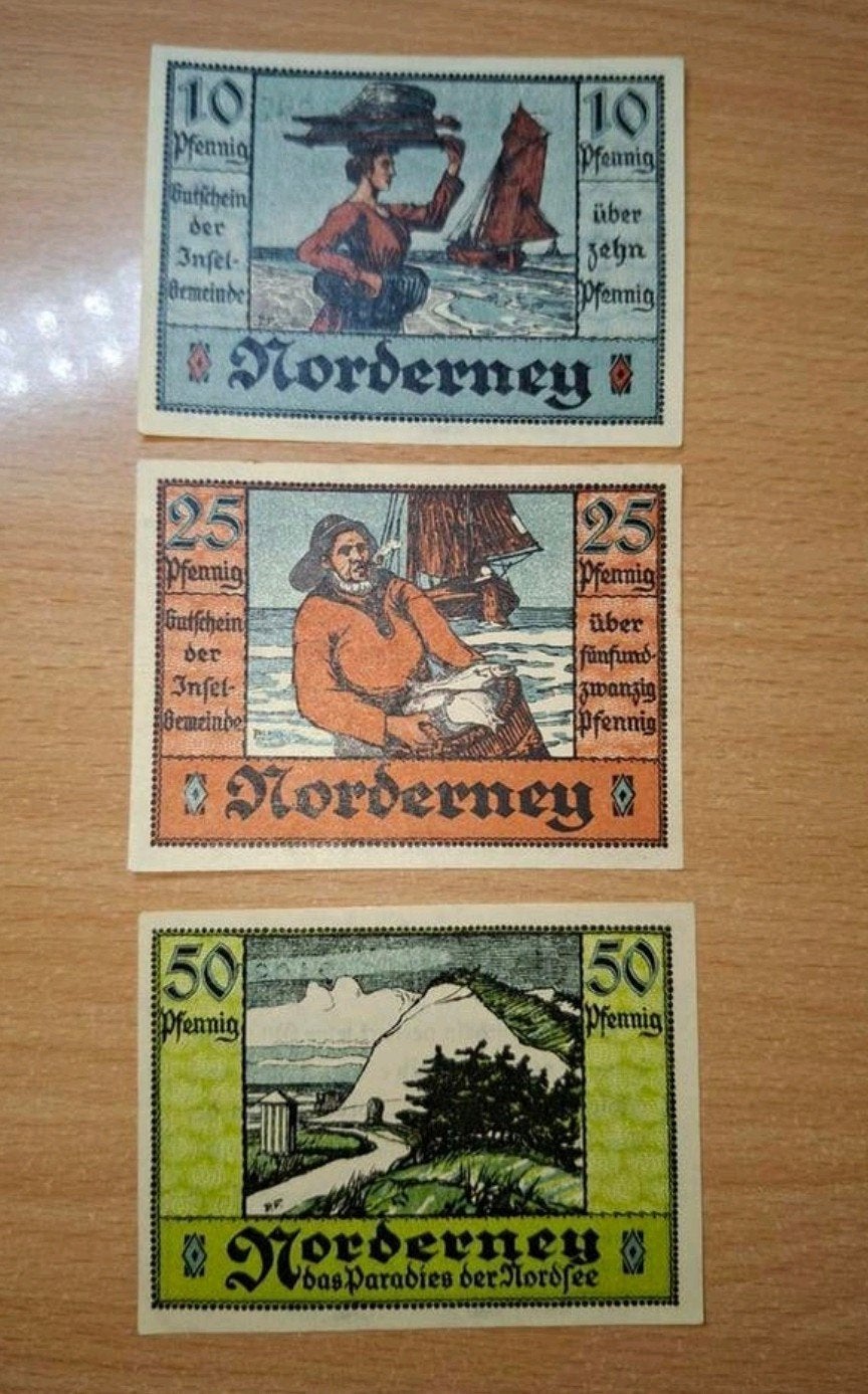 Duits Notgeld Norderney Noodgeld, Postzegels en Munten, Bankbiljetten | Europa | Niet-Eurobiljetten, Ophalen of Verzenden, Duitsland