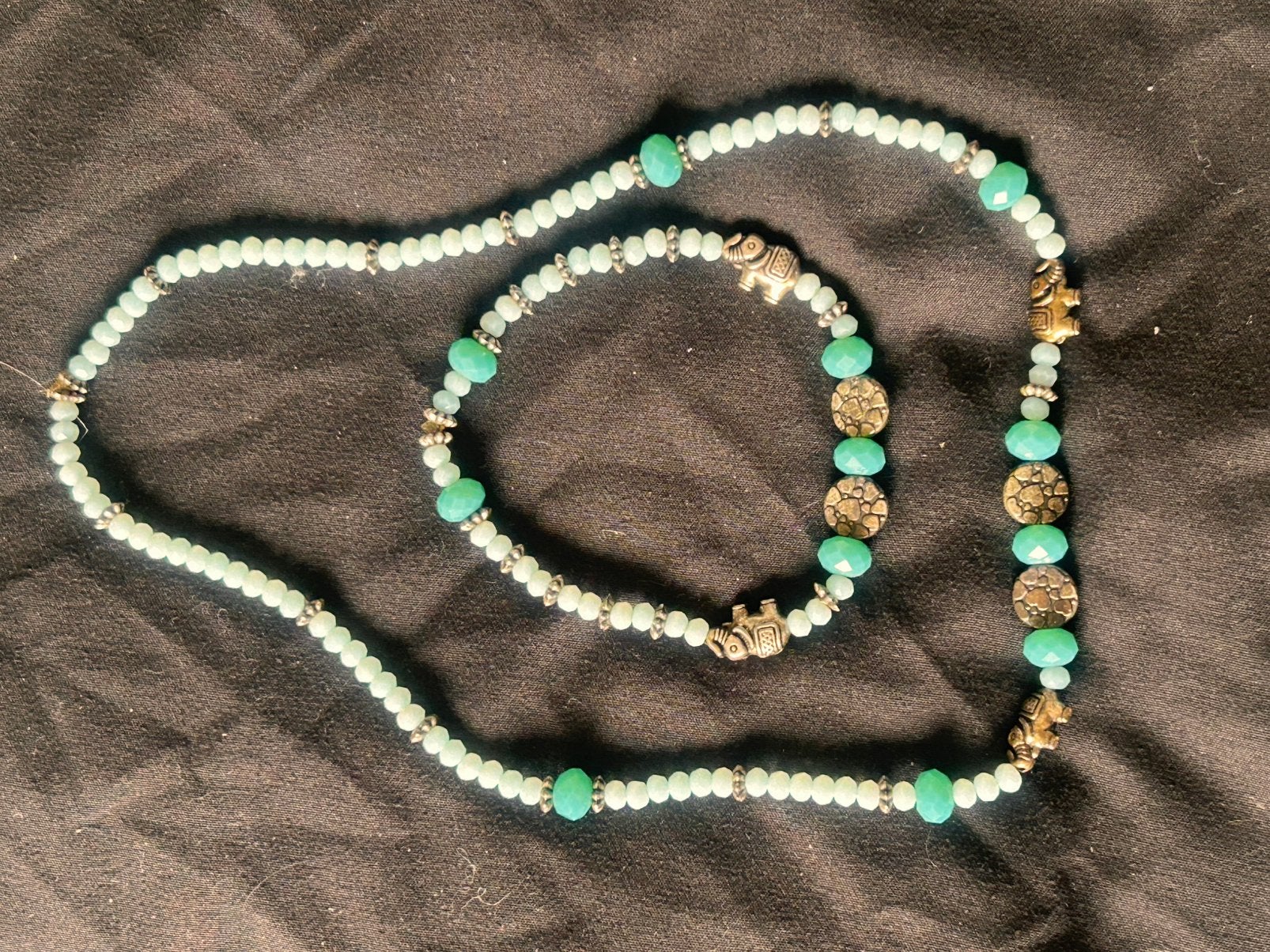 Prachtig setje armband /ketting, Ophalen of Verzenden, Nieuw, Blauw, Overige materialen