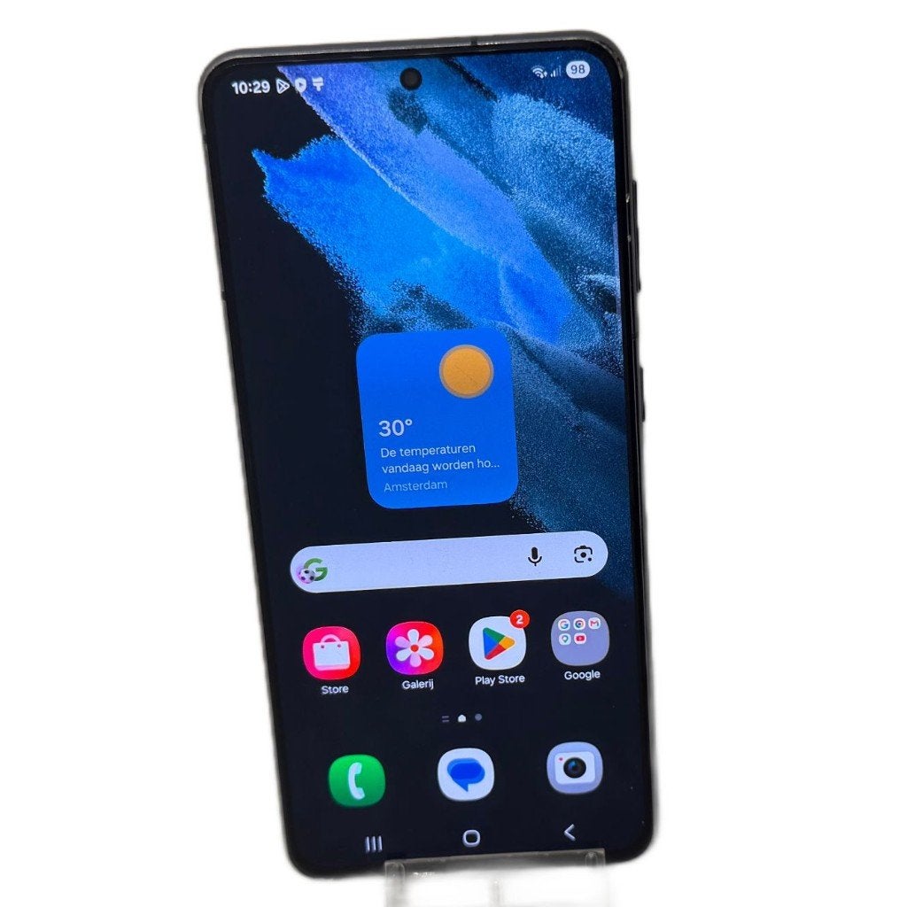 Samsung Galaxy S21 5G 128GB Grijs | Krasjes |, Telecommunicatie, Mobiele telefoons | Samsung, Gebruikt, Toulonselaan 72, Touchscreen