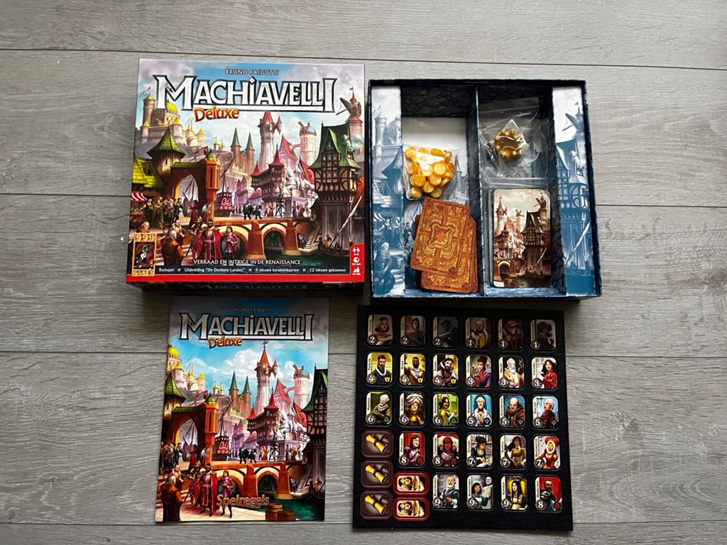Machiavelli Deluxe Bordspel - Verraad en Intrige, Een of twee spelers, Ophalen of Verzenden, Zo goed als nieuw