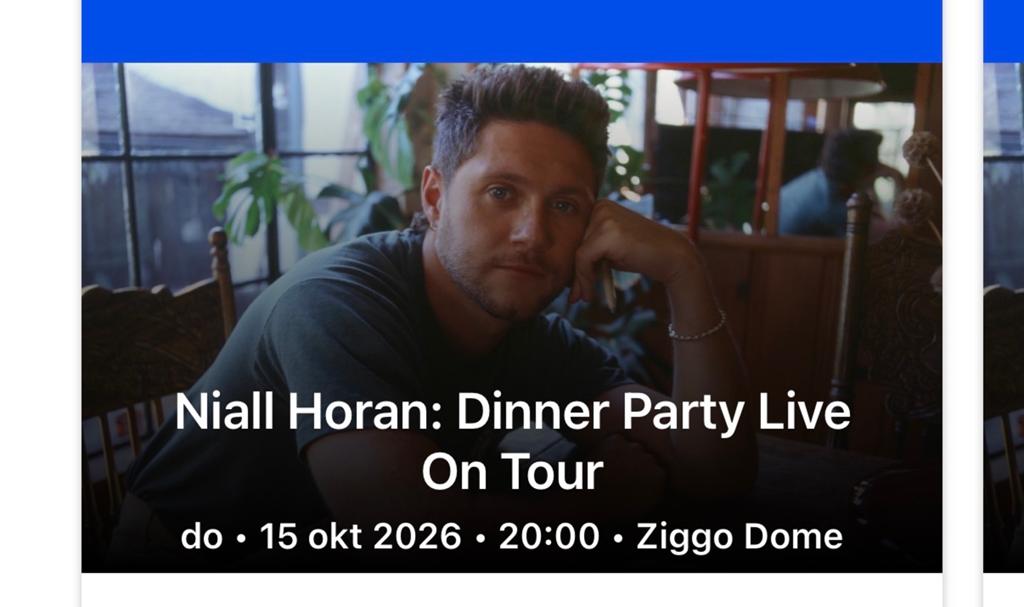 Niall Horan concert 15 okt (ruilen), Oktober