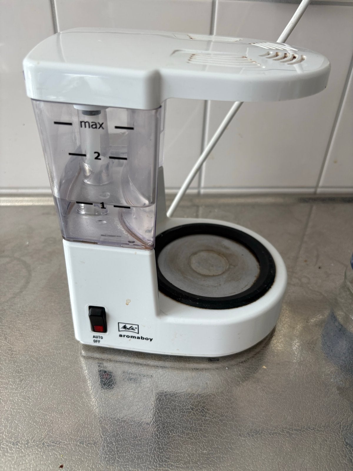Melitta Aromaboy koffiezetapparaat -  defect, Witgoed en Apparatuur, Koffiezetapparaten, Gebruikt, Koffiemachine, Gemalen koffie