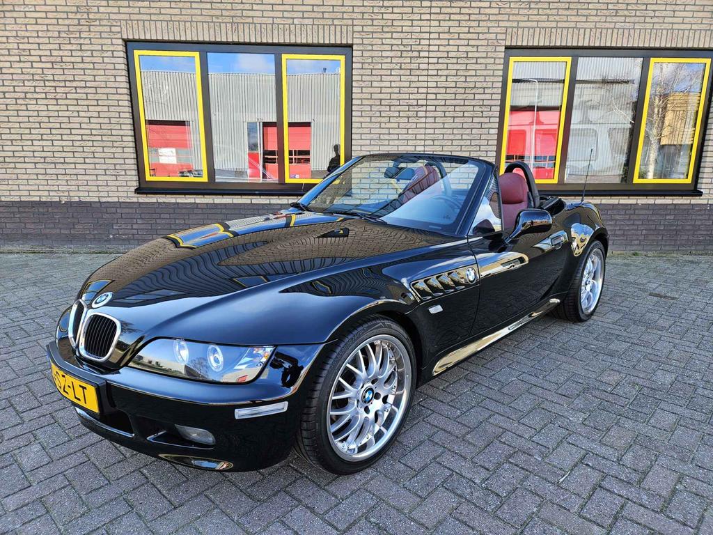 BMW Z3 1999 Zwart, Auto's, Achterwielaandrijving, 118 pk, 4 cilinders, Cabriolet