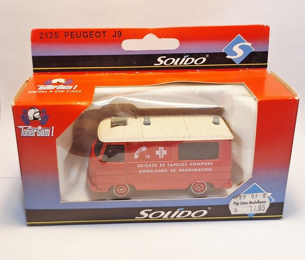Peugeot J9 brigade sappeurs Solido, Hobby en Vrije tijd, Modelauto's | 1:43, Ophalen of Verzenden, Nieuw, Auto, Solido