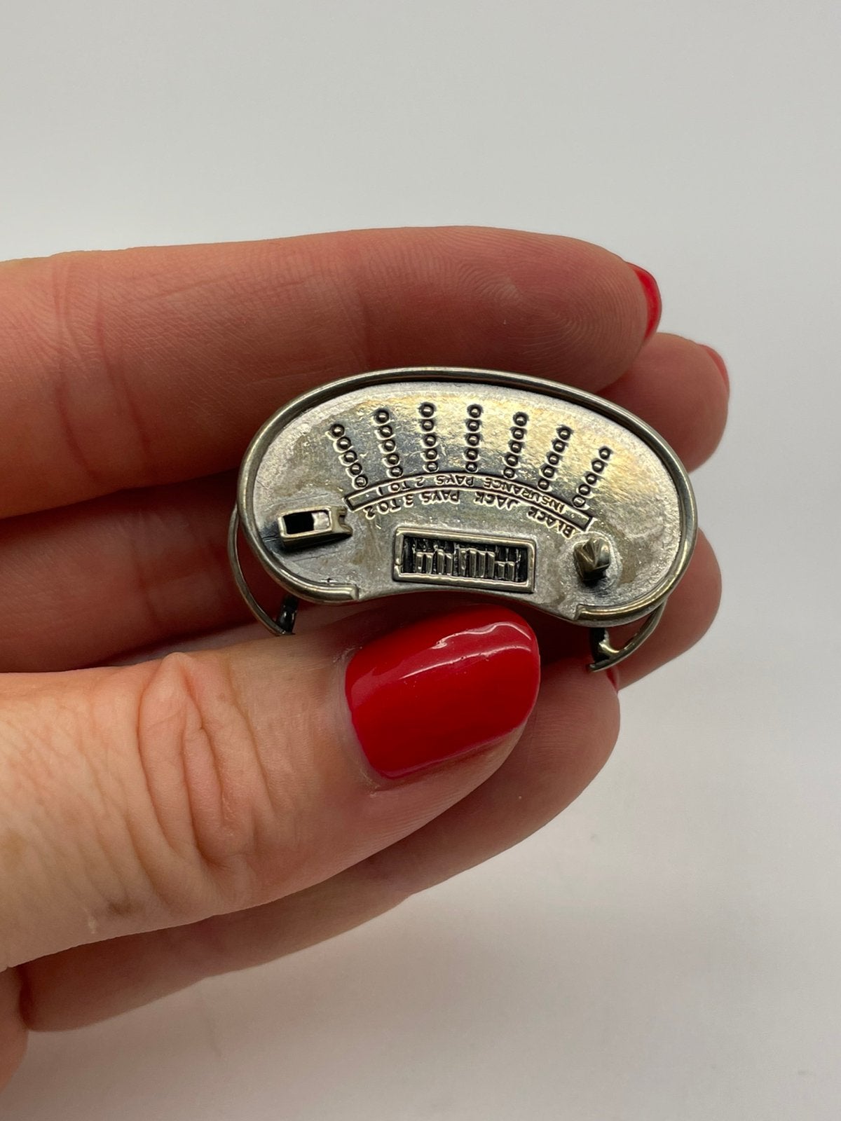 F39 Prachtige zilveren miniatuur blackjack tafel, Ophalen of Verzenden, Zilver