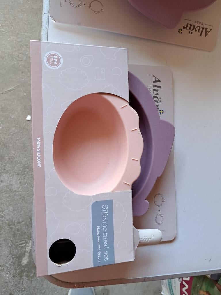 4 silicone meal set baby, Ophalen, Nieuw