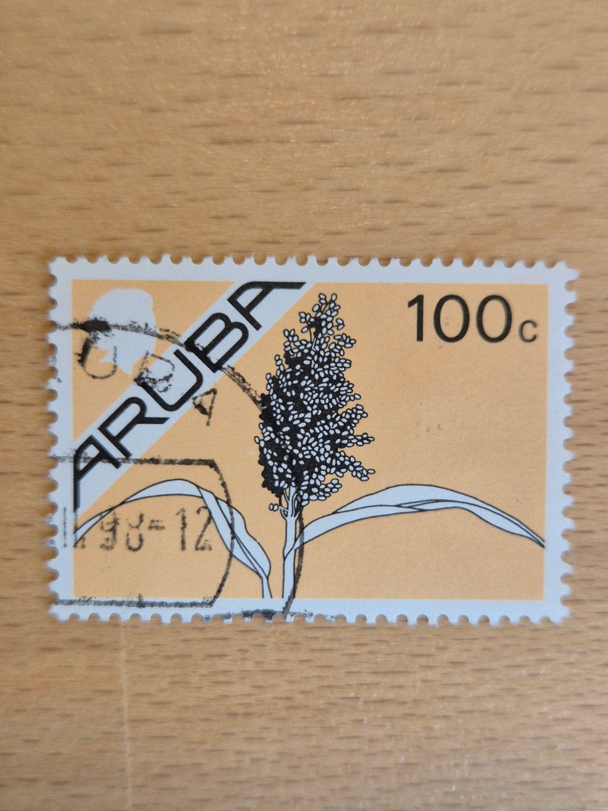Aruba 1987 maiskolf, Postzegels en Munten, Postzegels | Nederlandse Antillen en Aruba, Gestempeld, Ophalen of Verzenden