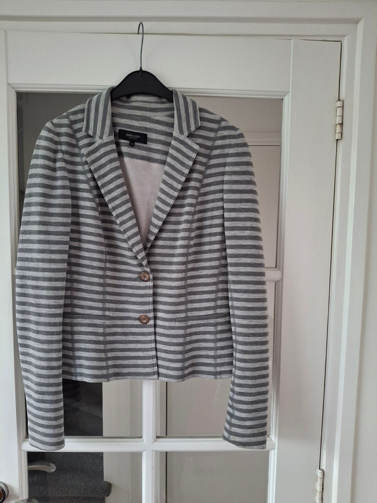 blazer grijs, Maat 38/40 (M), Ophalen of Verzenden, Zo goed als nieuw, Grijs