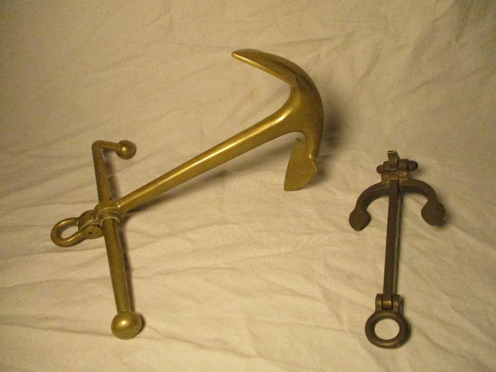2x ankers van koper-brons scheepvaart, Antiek en Kunst, Antiek | Koper en Brons, Ophalen of Verzenden