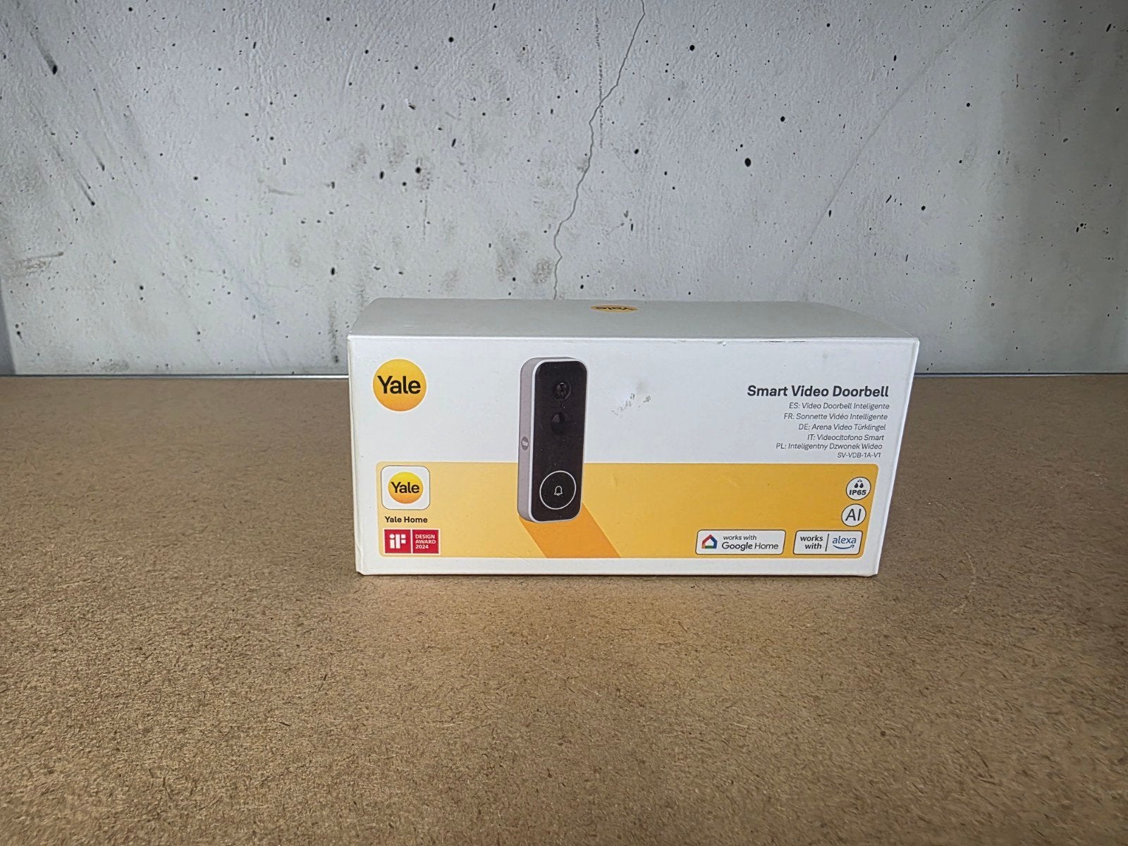 Yale Smart Video Deurbel - Nieuw in doos, Ophalen of Verzenden, Bewegingsdetectiesensor, Nieuw, Draadloos