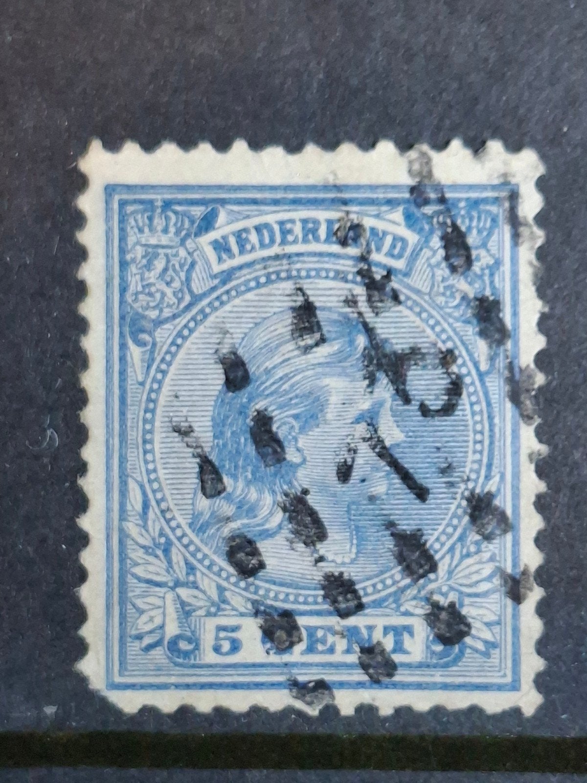 Puntstempel zegel nr 73 Maastricht nvph nr 35, Postzegels en Munten, Postzegels | Nederland, Ophalen of Verzenden