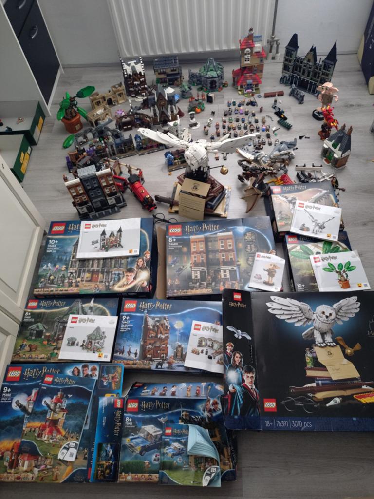 Lego partij Harry Potter 76391 76408 76453 veel met doos, Ophalen, Zo goed als nieuw, Lego