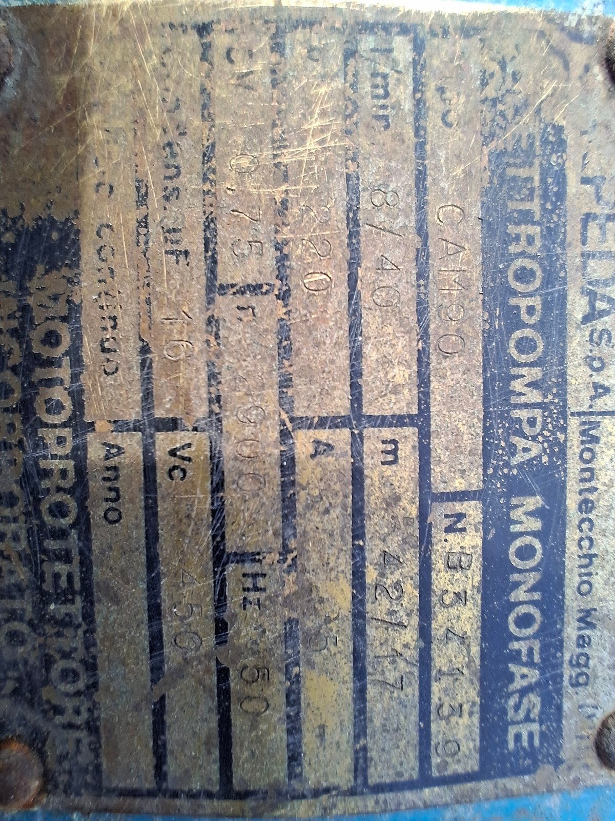 FELDAS Motopompa Monofase - Gebruikte waterpomp, Ophalen of Verzenden, Gebruikt, Elektrisch, Overige typen