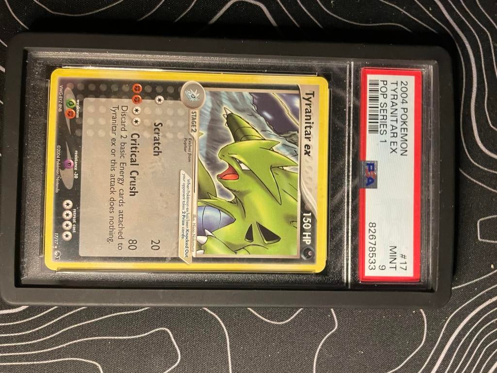 Tyranitar psa 9 pop series 1 non-holo, Ophalen of Verzenden, Zo goed als nieuw