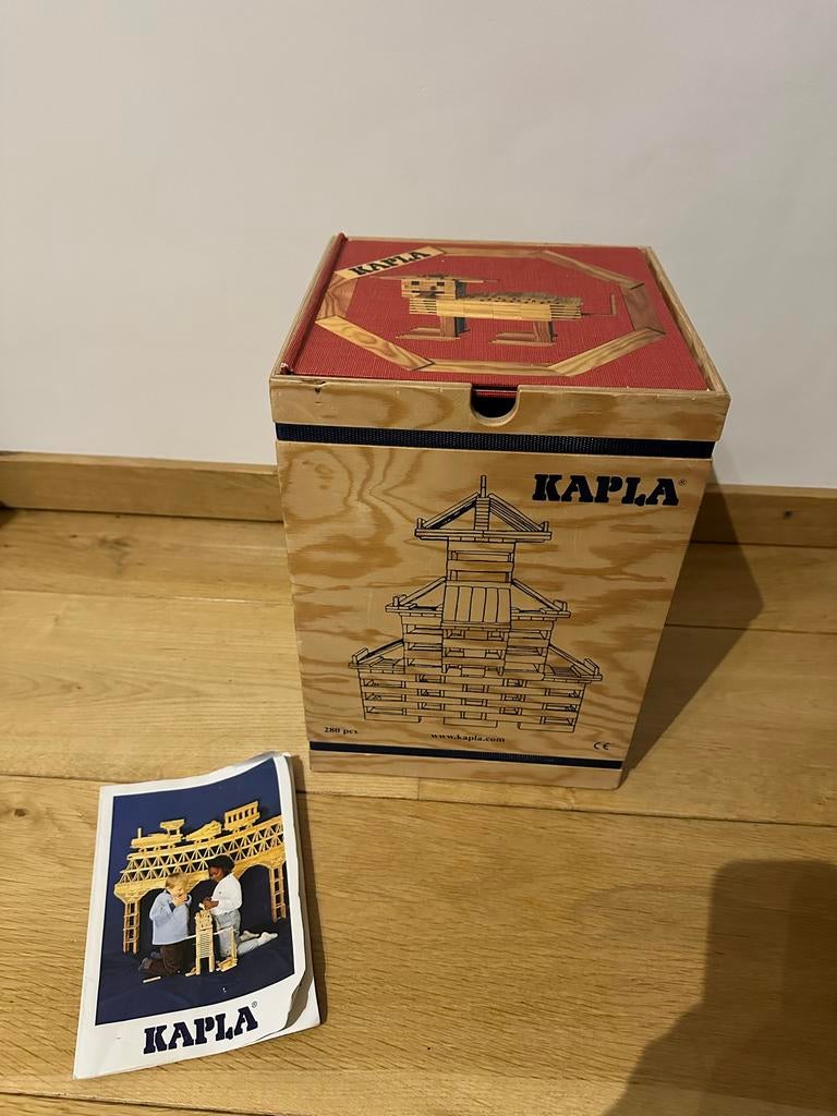 Kapla 280 stuks - Compleet in houten kist, Ophalen, Zo goed als nieuw, Overige merken