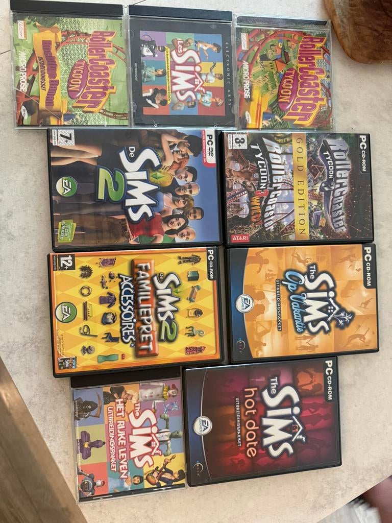 Cd rom sims spellen en tycoon, Spelcomputers en Games, Games | Pc, Ophalen of Verzenden, Zo goed als nieuw