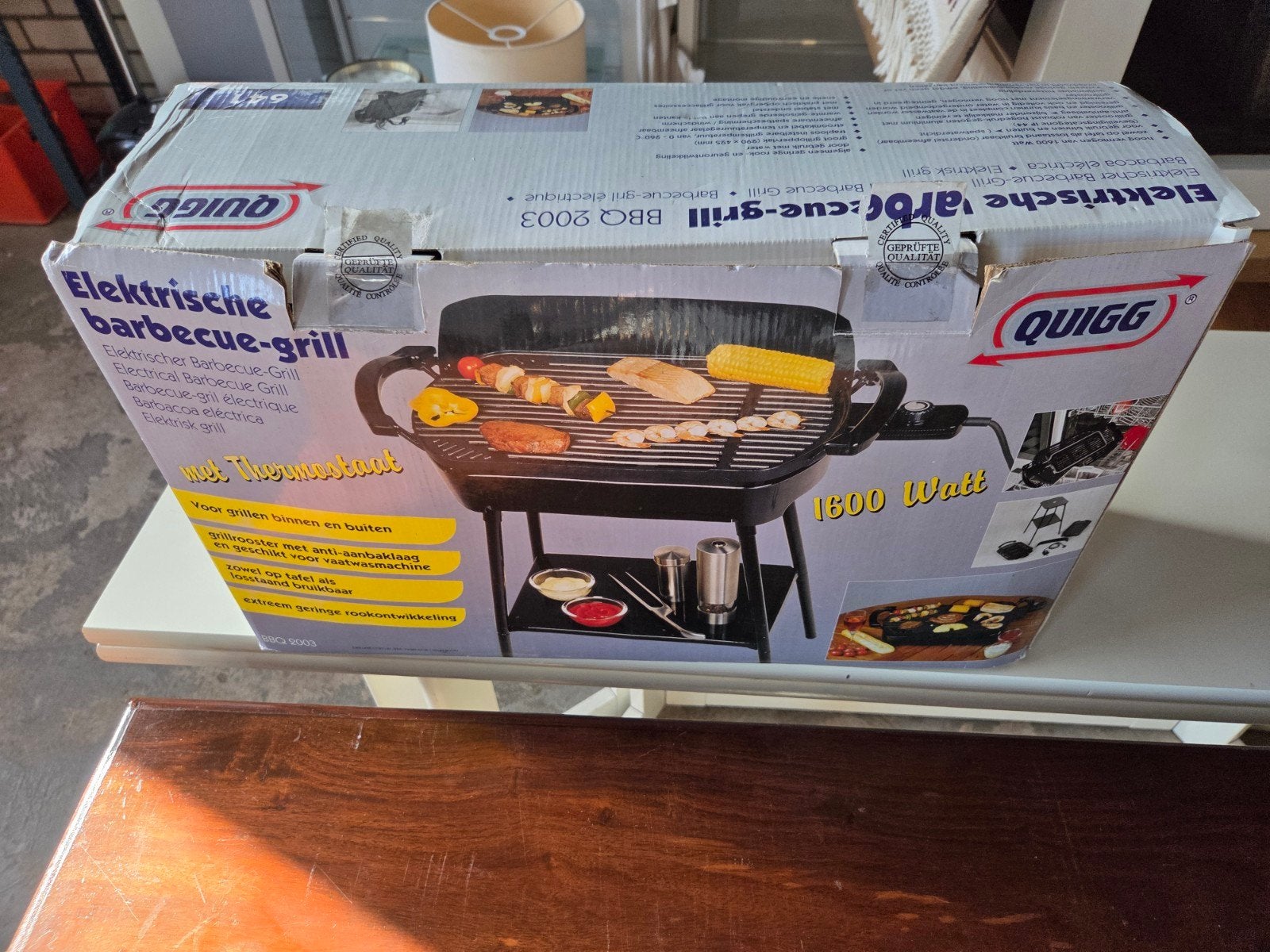 nieuw in doos BBQ elektrische Quigg, Witgoed en Apparatuur, Ophalen of Verzenden