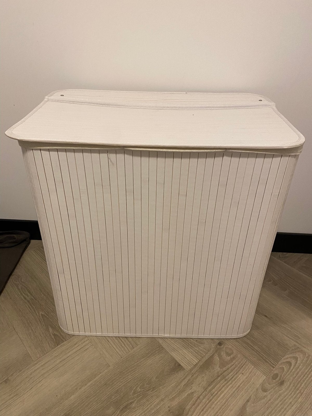 Bamboe beige wasmand, Ophalen, Zo goed als nieuw, Beige, Wasmand