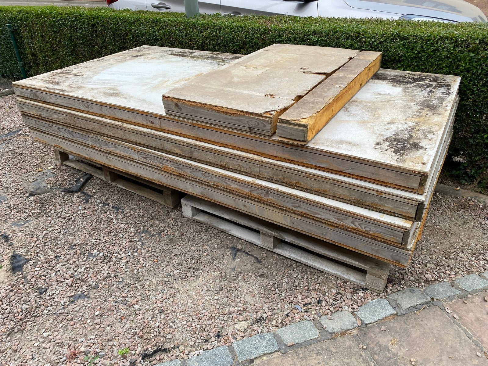 Houten PIR Sandwichpanelen - 4 Hele, 2 Reststukken, Doe-het-zelf en Verbouw, Hout en Planken, Ophalen, Gebruikt, Overige typen