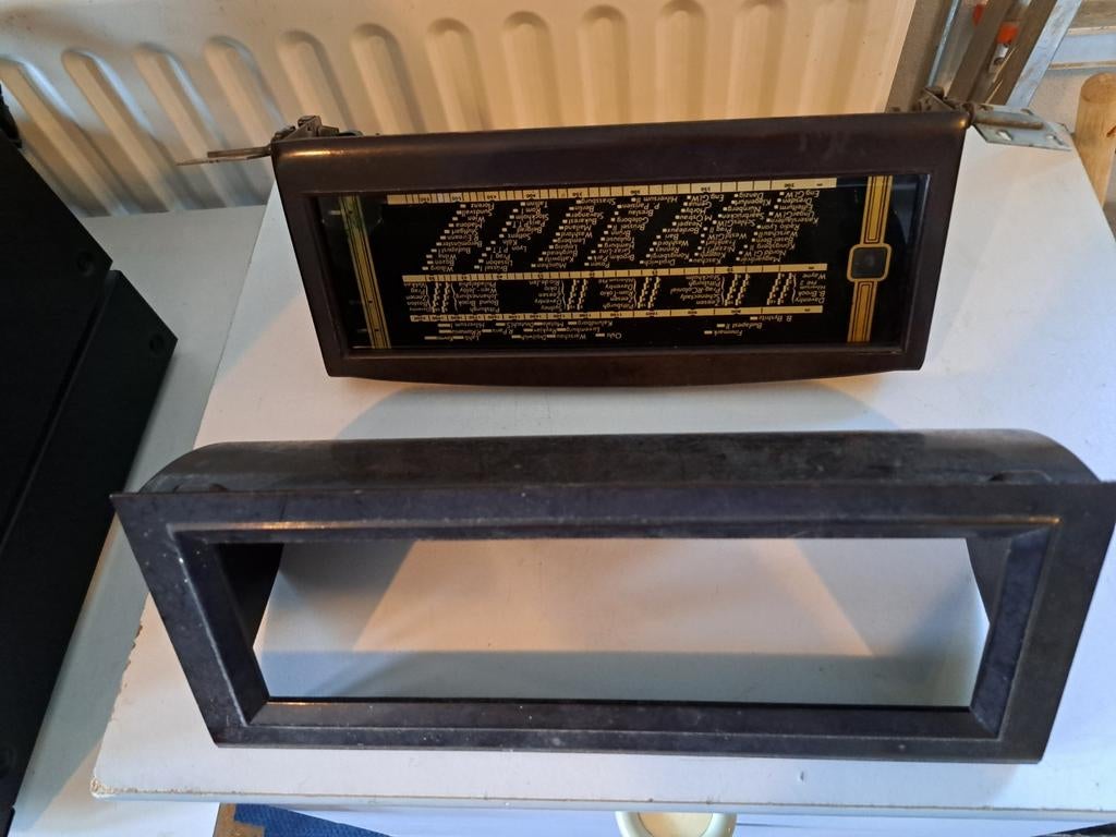 2 glasplaathouders voor oude Philips radio's, Ophalen of Verzenden, Gebruikt, Overige typen