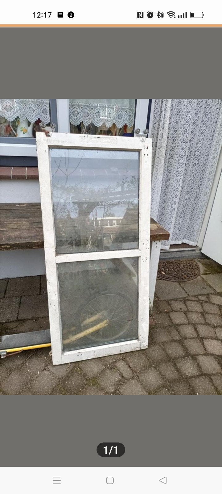 Gratis kozijn met dubbelglas, Ophalen of Verzenden, Hout, 75 tot 150 cm, Raamkozijn
