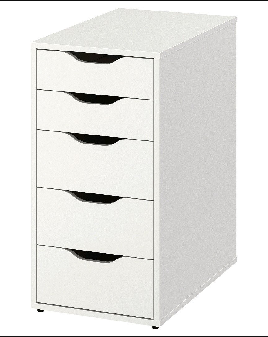 IKEA Alex ladeblok met 5 laden, Ophalen, Overige materialen, Minder dan 50 cm, Gebruikt